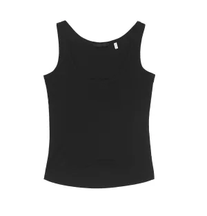 2002 Fine Jersey Tank Top with Cut-Out Hem