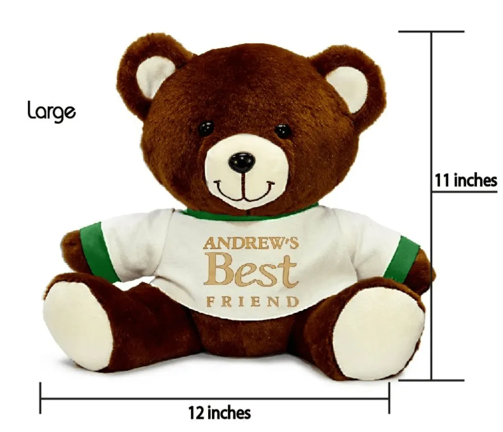 3 Plush Teddy Bears With Option to Personalize