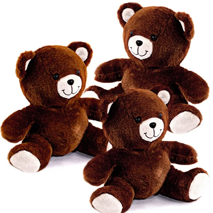 3 Plush Teddy Bears With Option to Personalize