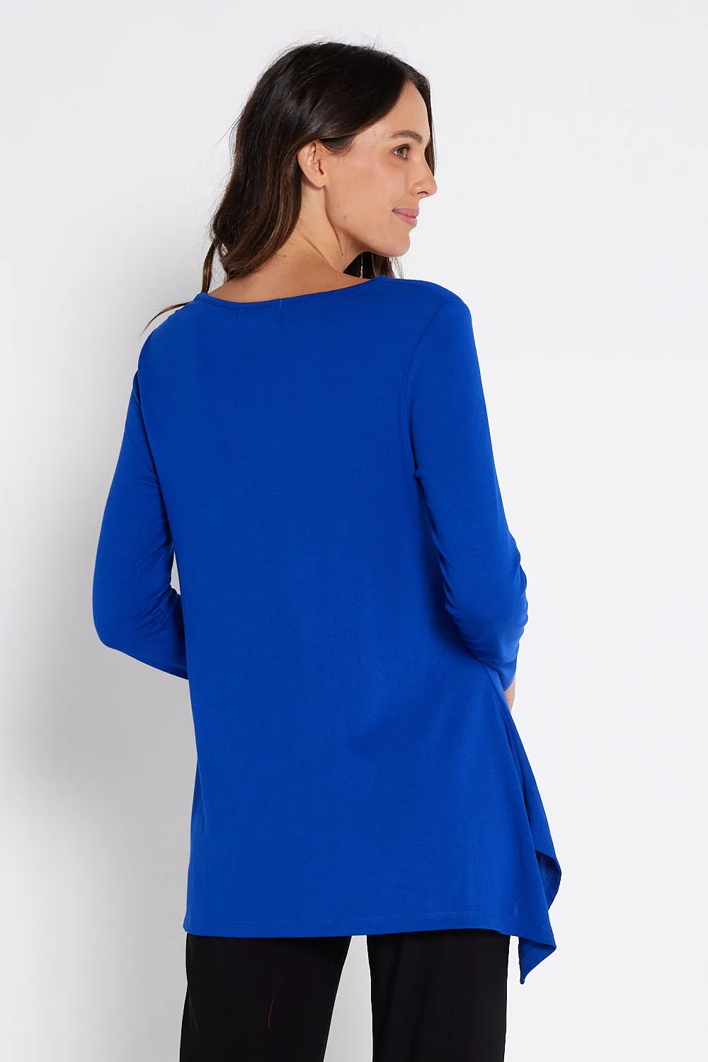 Andrea Long Sleeve Top - Blue