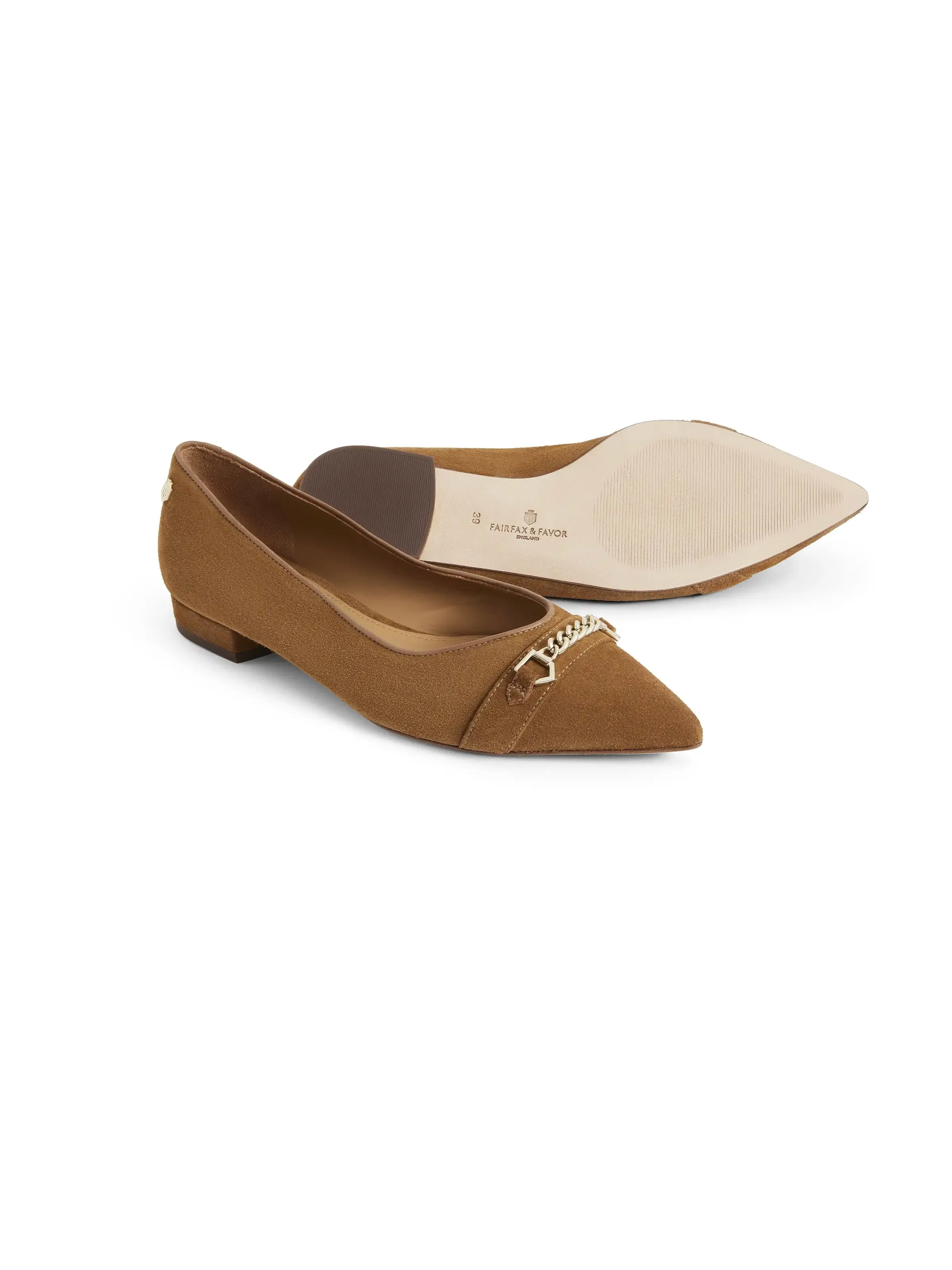 Apsley Ballet Pump - Tan Suede