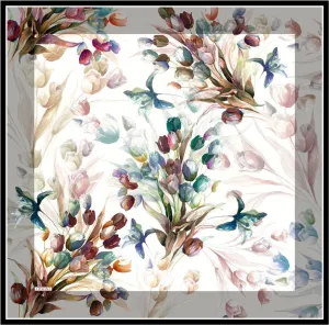 Armine Tulipa Floral Silk Scarf No 52