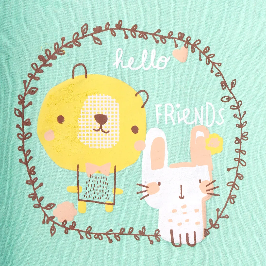 Bear & bunny BFF Snap Up Tee