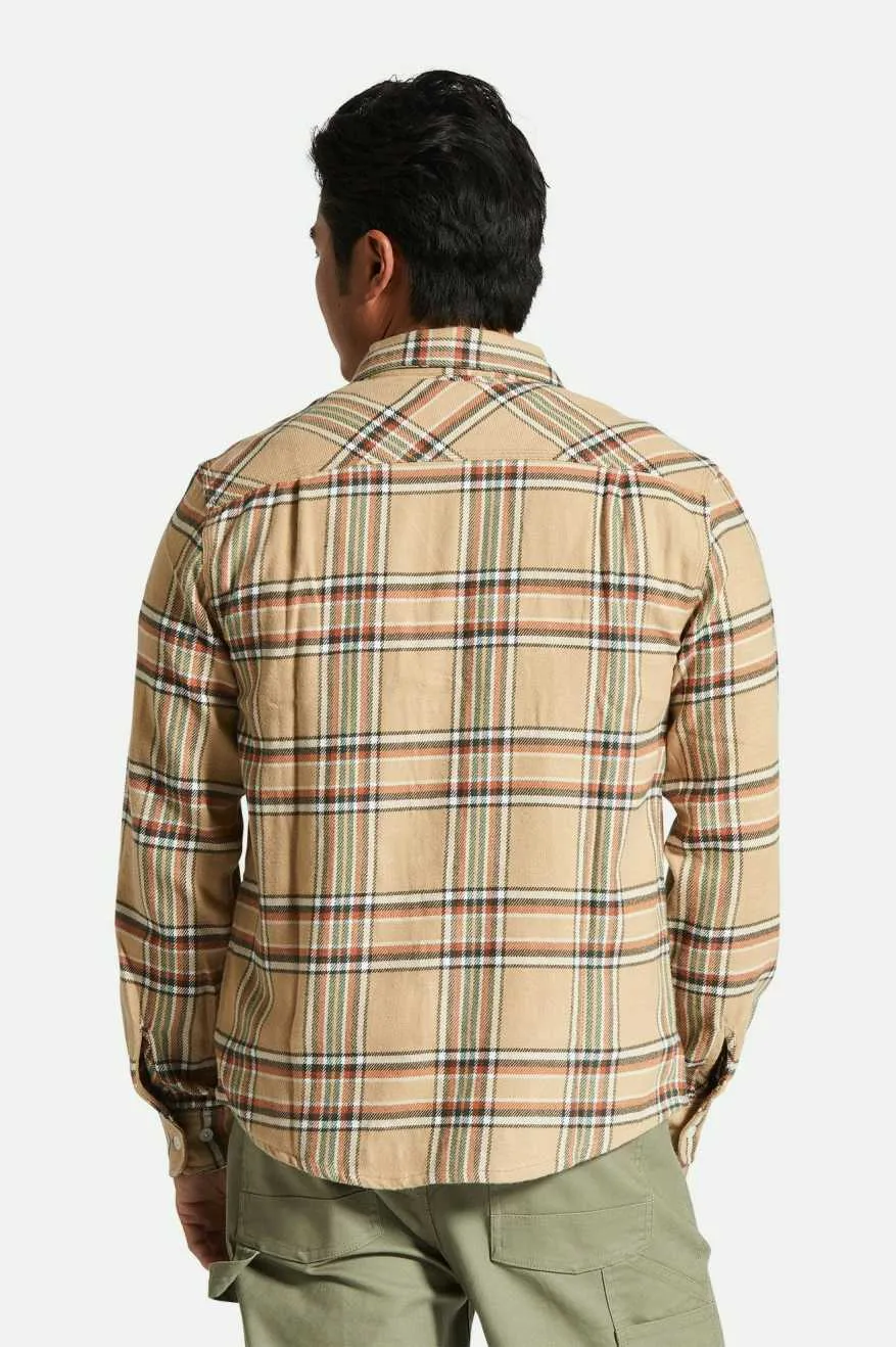 Bowery LS Flannel | Sand/OffWhite/Terra Cotta