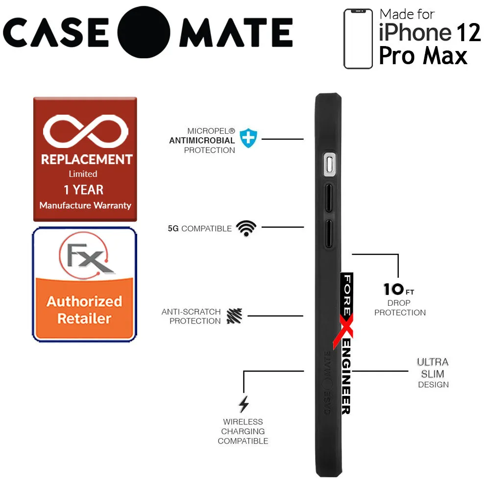 Case Mate KODAK with MicroPel for iPhone 12 Pro Max 5G 6.7" - Matte Black   Shiny Black Logo (Barcode: 840171700398 )