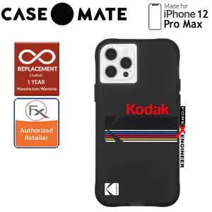 Case Mate KODAK with MicroPel for iPhone 12 Pro Max 5G 6.7" - Matte Black   Shiny Black Logo (Barcode: 840171700398 )