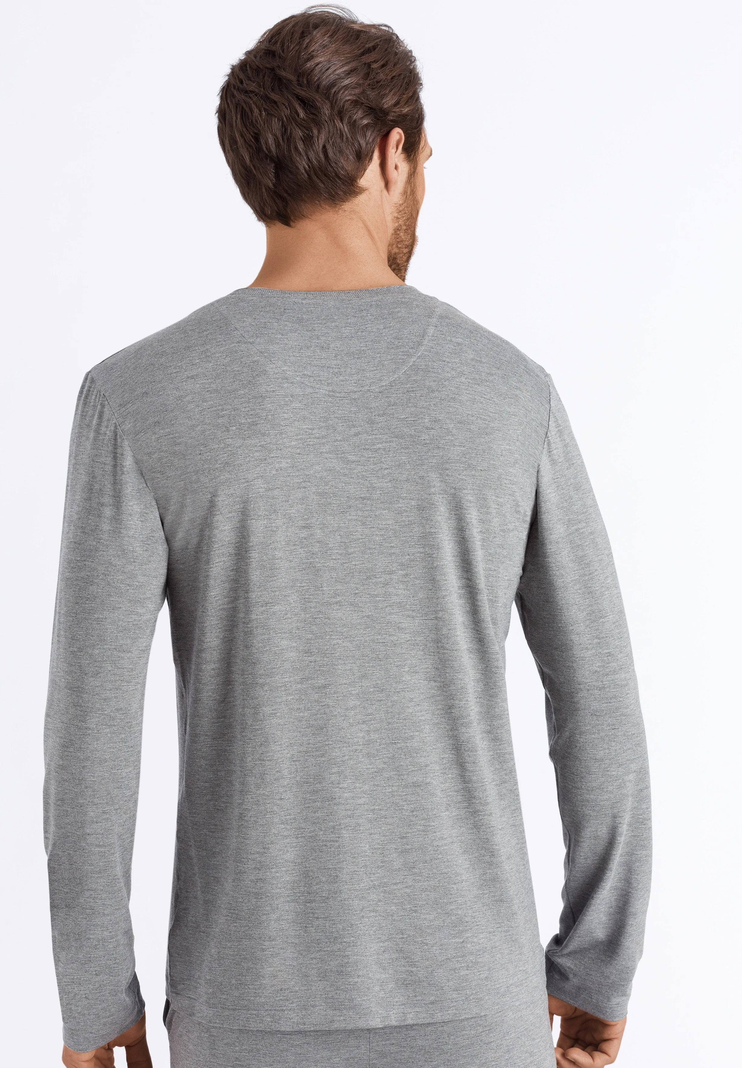 Casuals V-Neck Top | Stone Melange 75036-1945