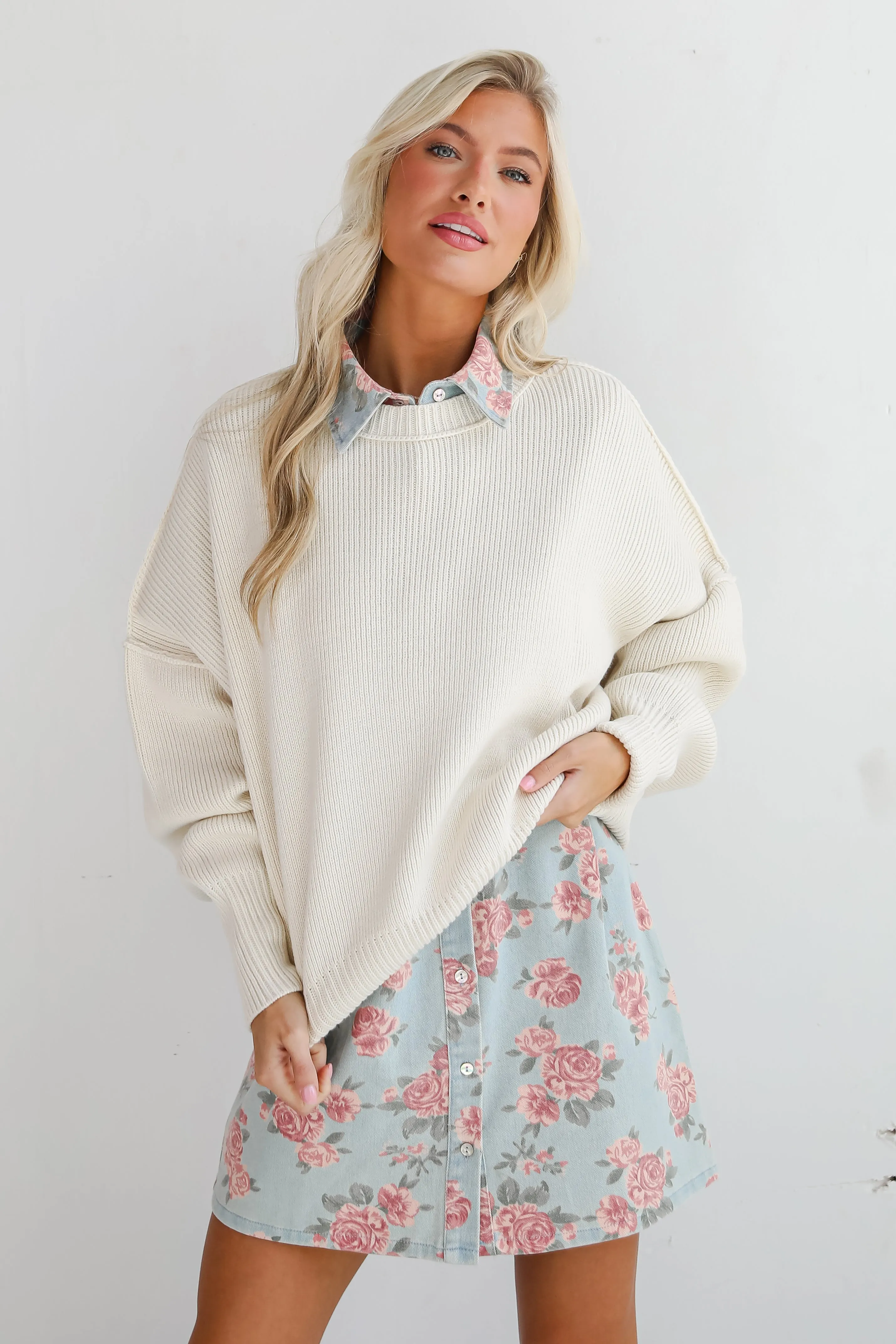 Classically Comfy Oversized Sweater - DOORBUSTER