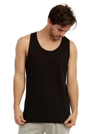 COTTONBELL MEN'S HEAVY TANK TOP (MT200C_BLACK)