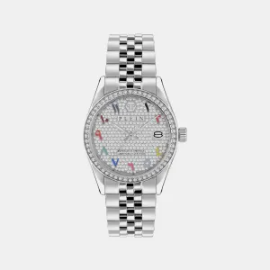 Date Superlative Women's Silver Analog Stainless Steel Watch PWYAA0723