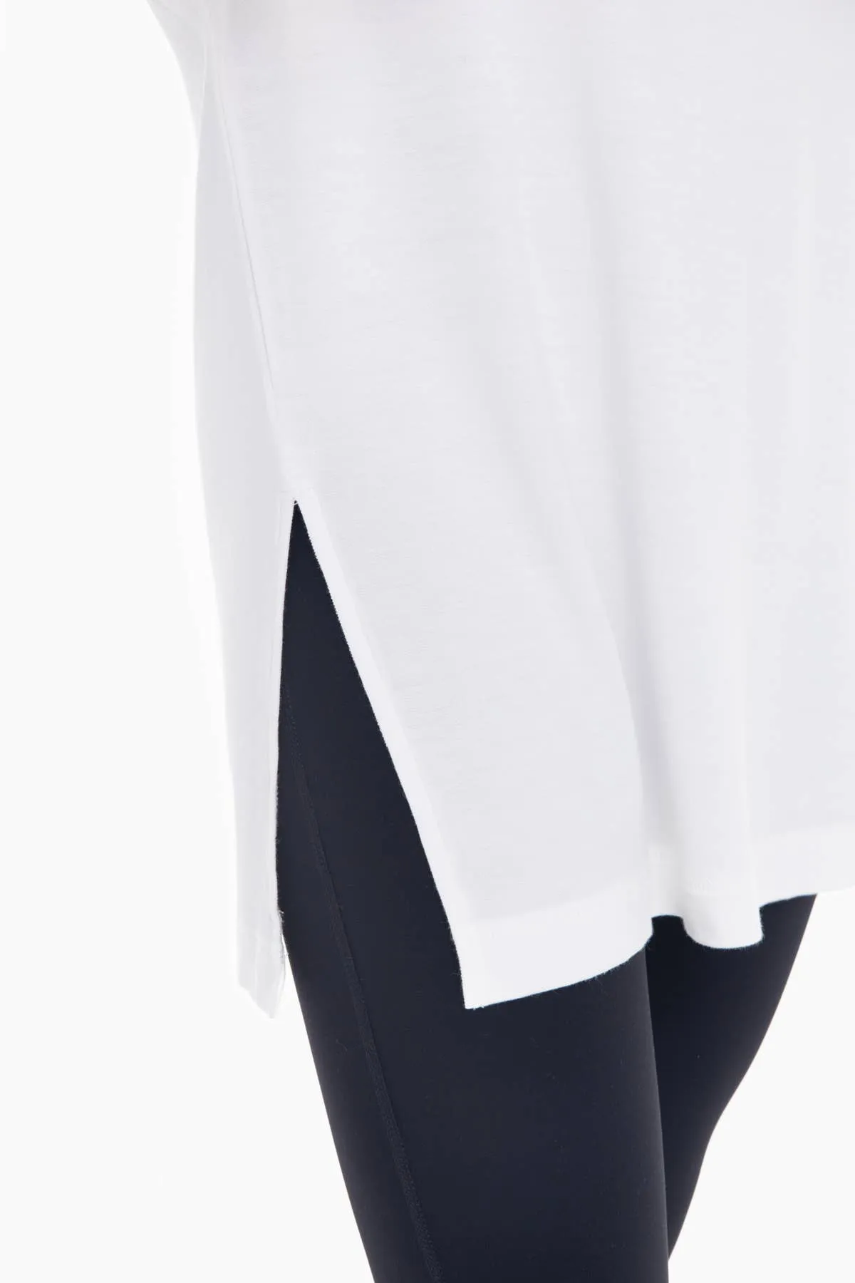 Dolman Sleeve Oversized Tunic Tee