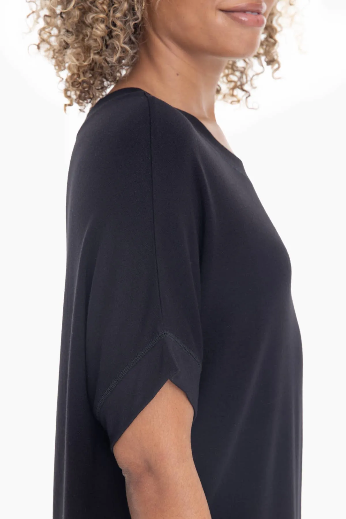 Dolman Sleeve Oversized Tunic Tee