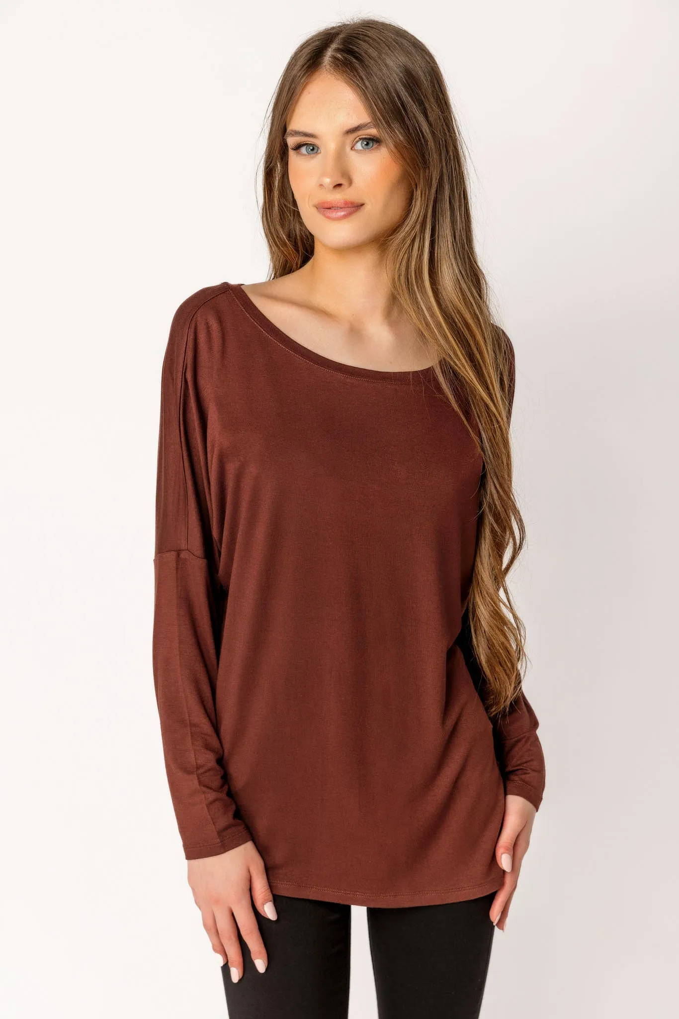 Dolman-sleeve Tunic Top