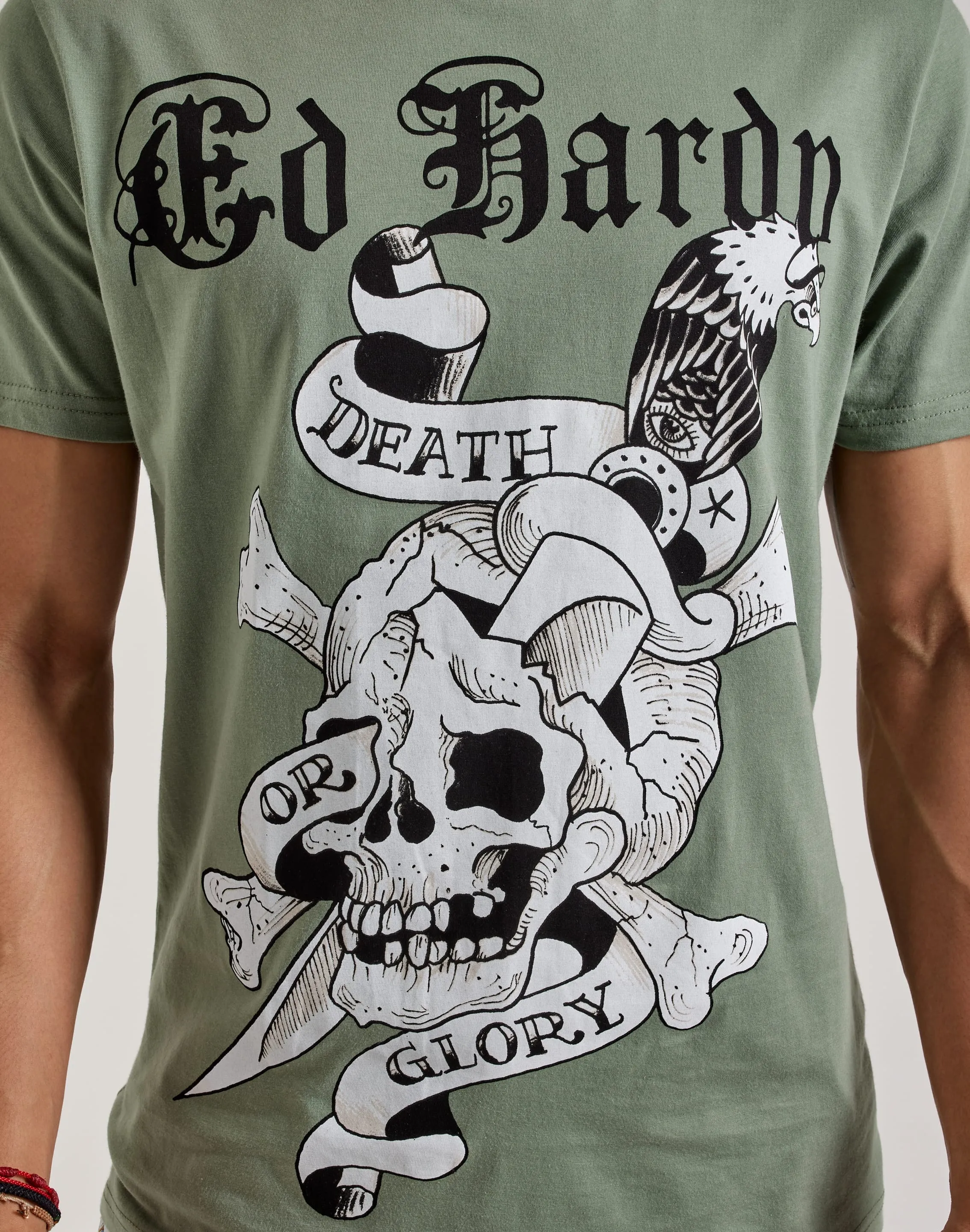 Ed Hardy Death Or Glory Skull Tee