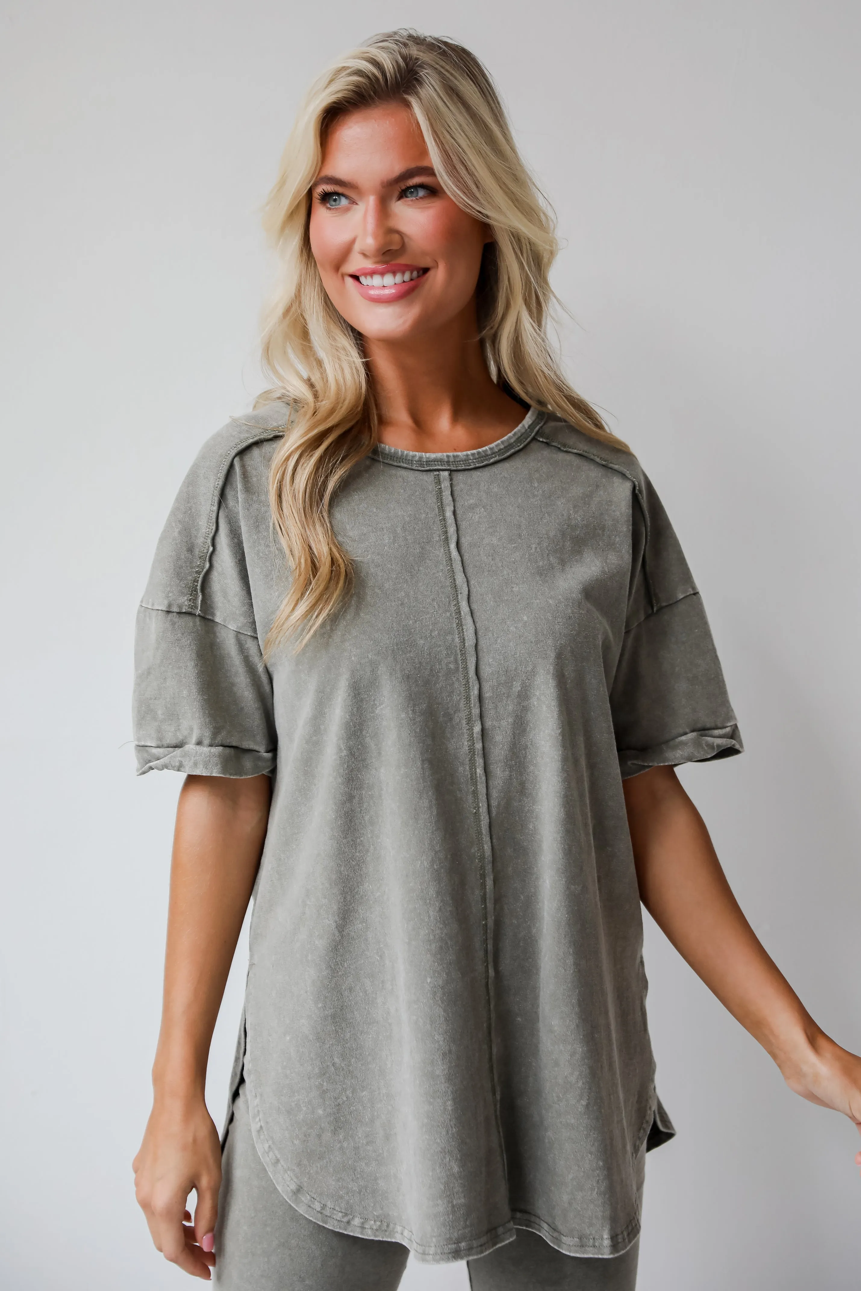 FINAL SALE - Comfy Mindset Oversized Tee - DU DEAL