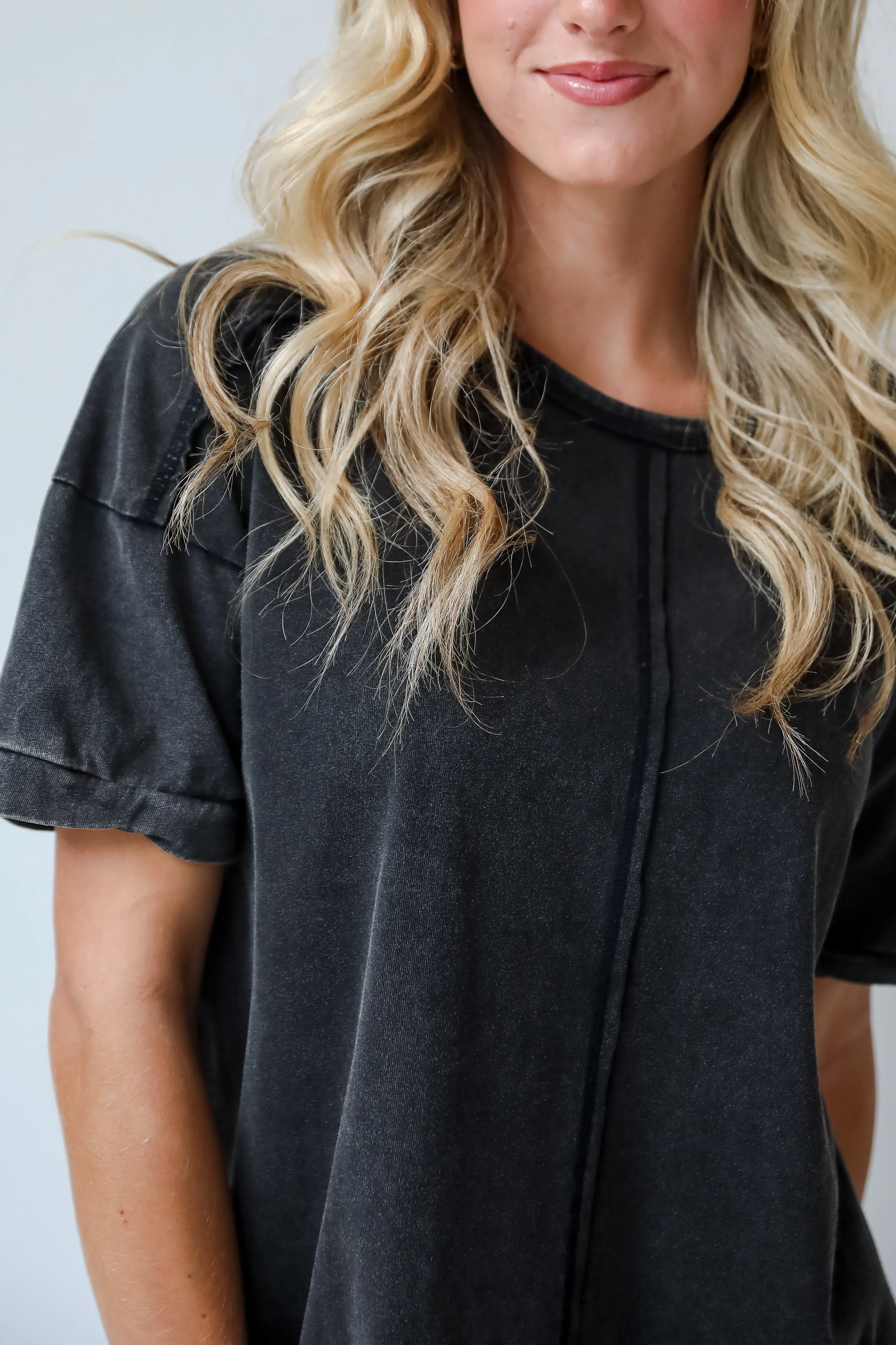 FINAL SALE - Comfy Mindset Oversized Tee - DU DEAL