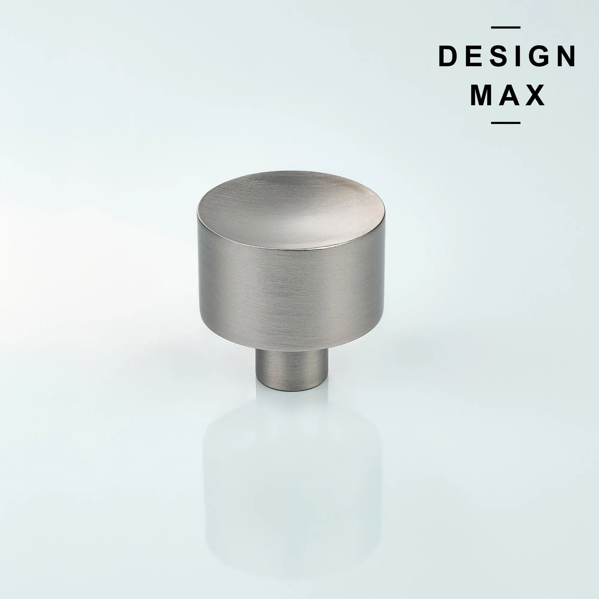 Gebara Satin Silver Solid Brass Cabinet Knob