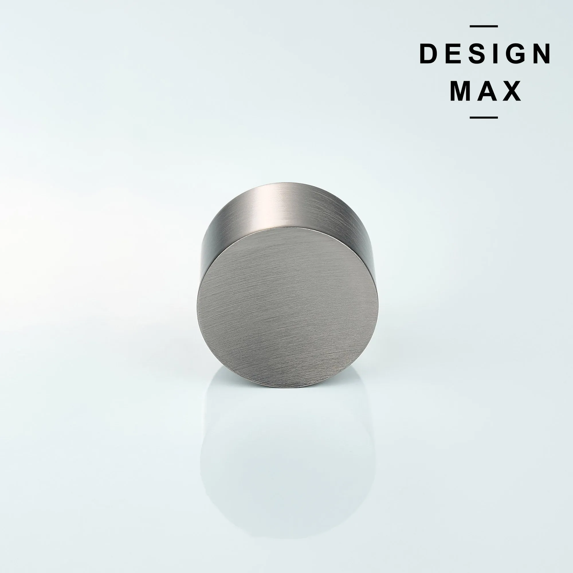 Gebara Satin Silver Solid Brass Cabinet Knob