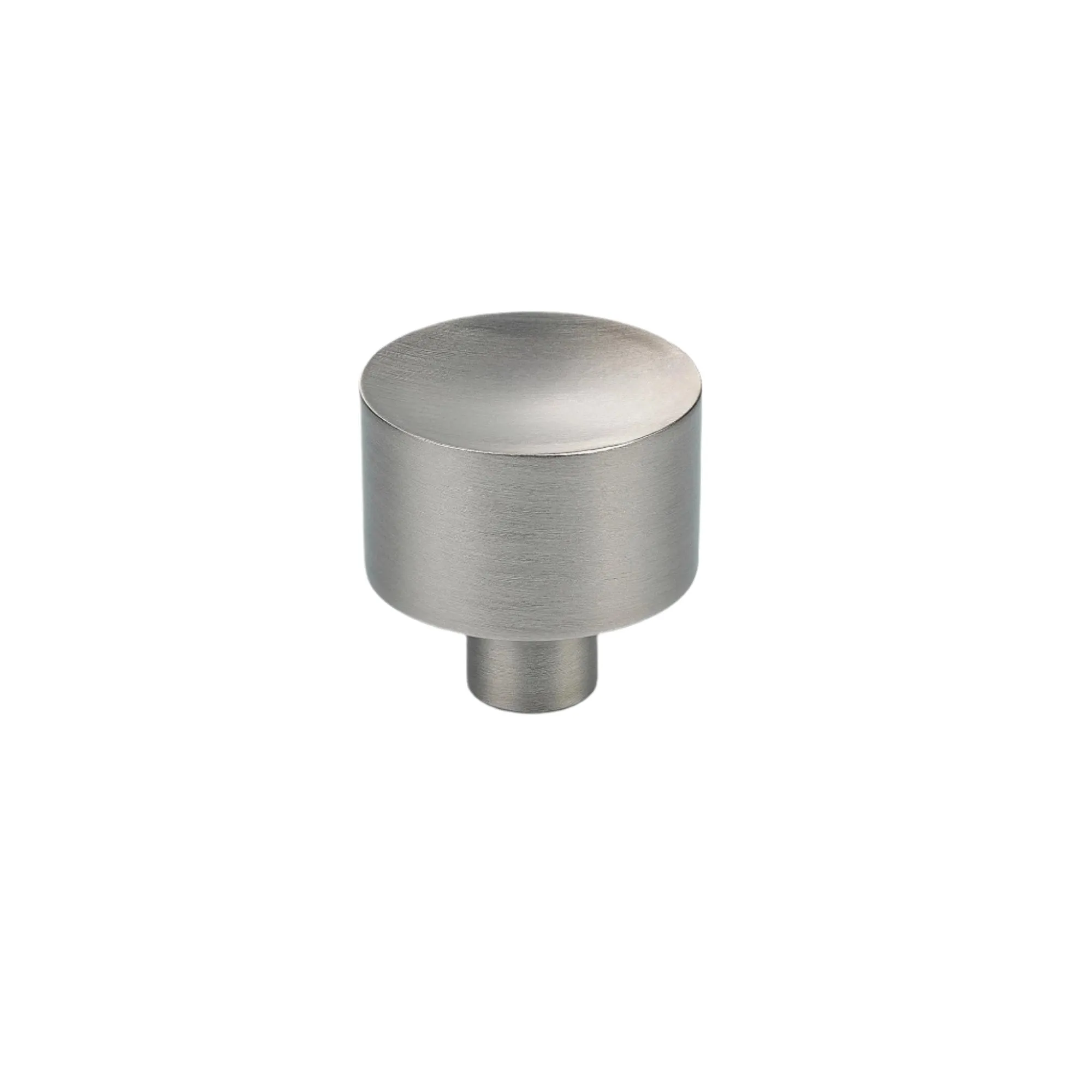 Gebara Satin Silver Solid Brass Cabinet Knob