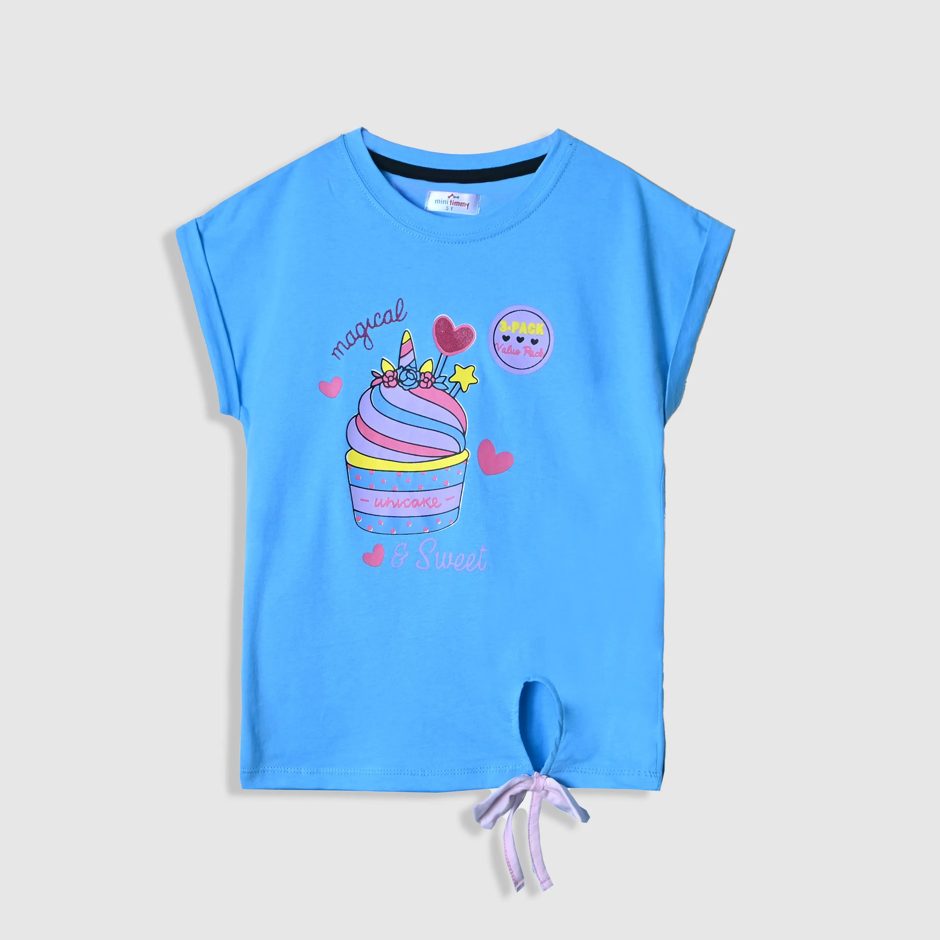 Girls Fashion Soft Cotton Printed T-Shirt