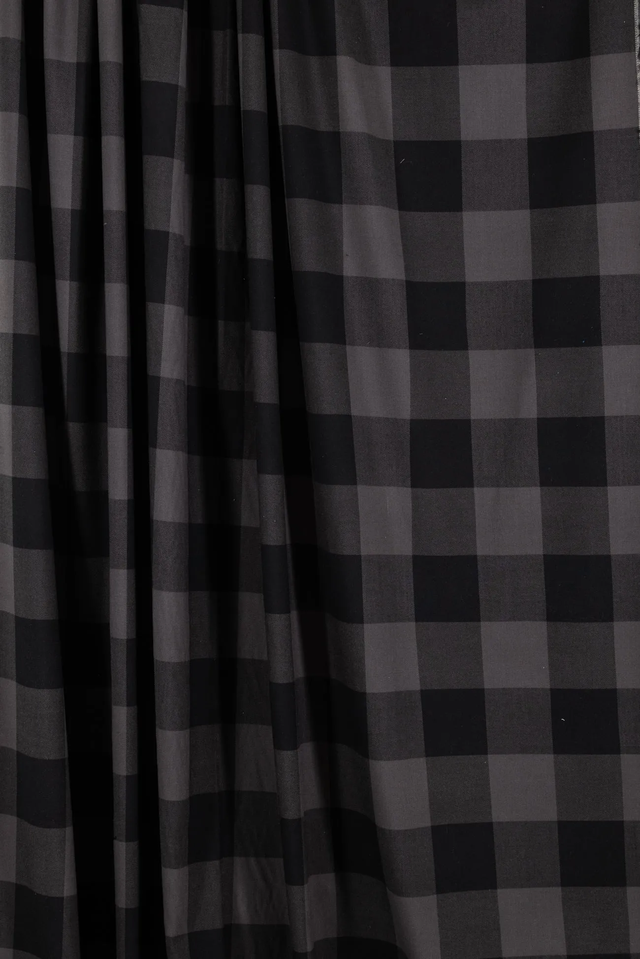 Gray Buffalo Check Flannel Woven