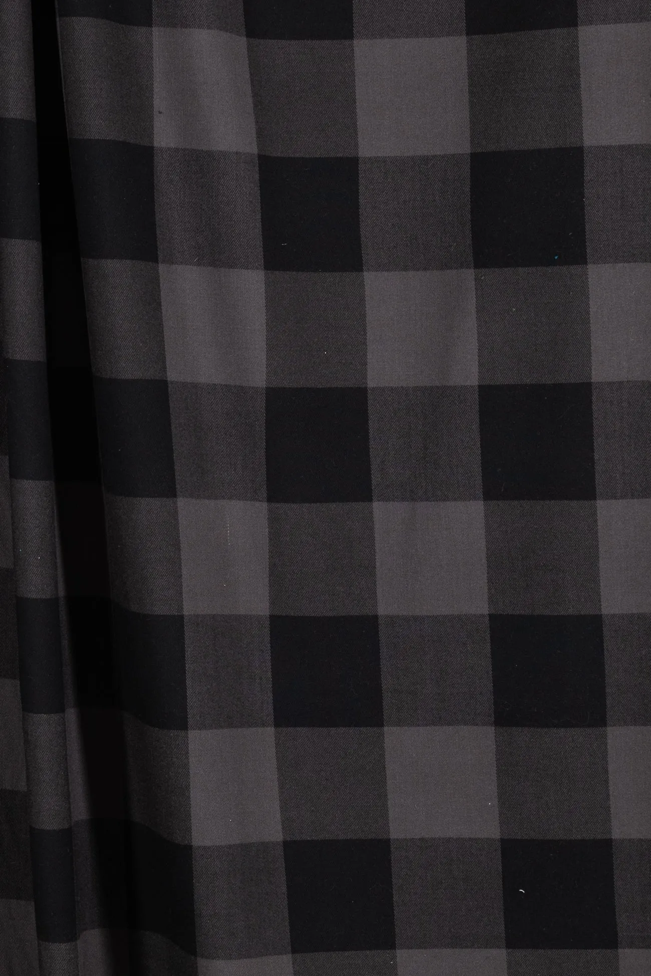 Gray Buffalo Check Flannel Woven