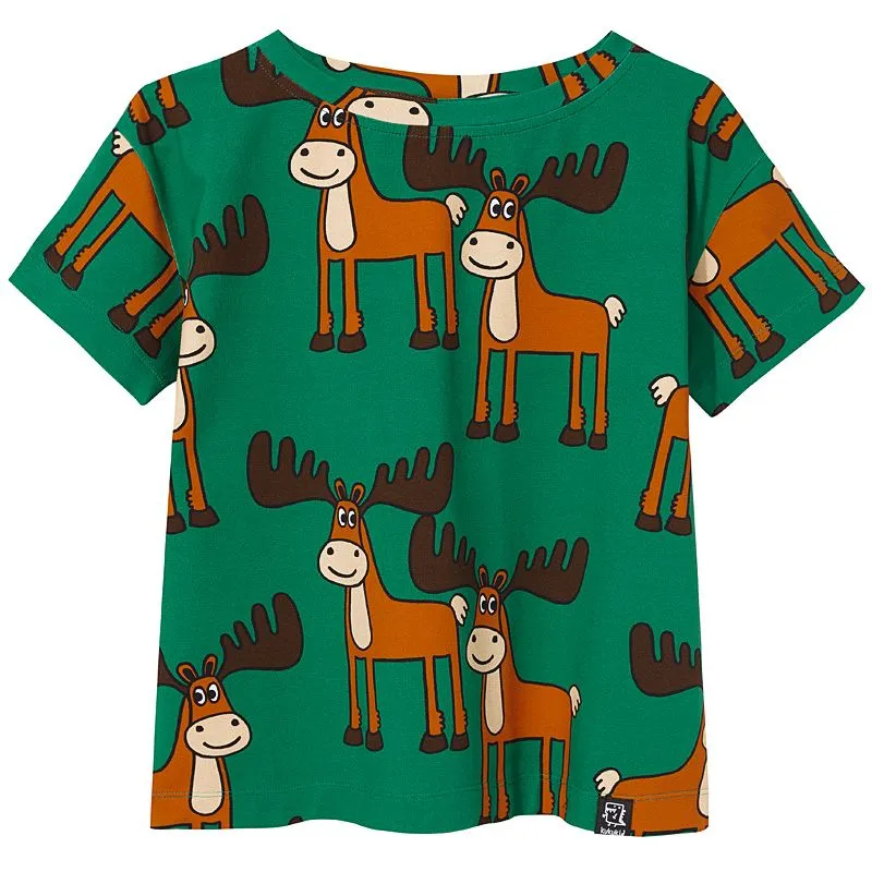 Green Moose T-Shirt - 1 Left Size 8-10 years