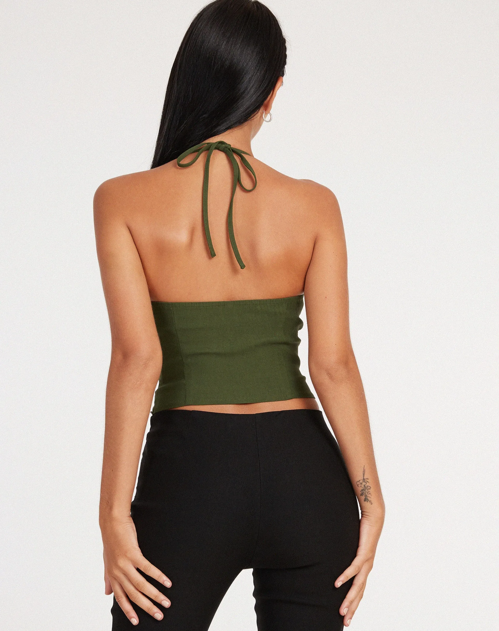 Hajari Top in Olive