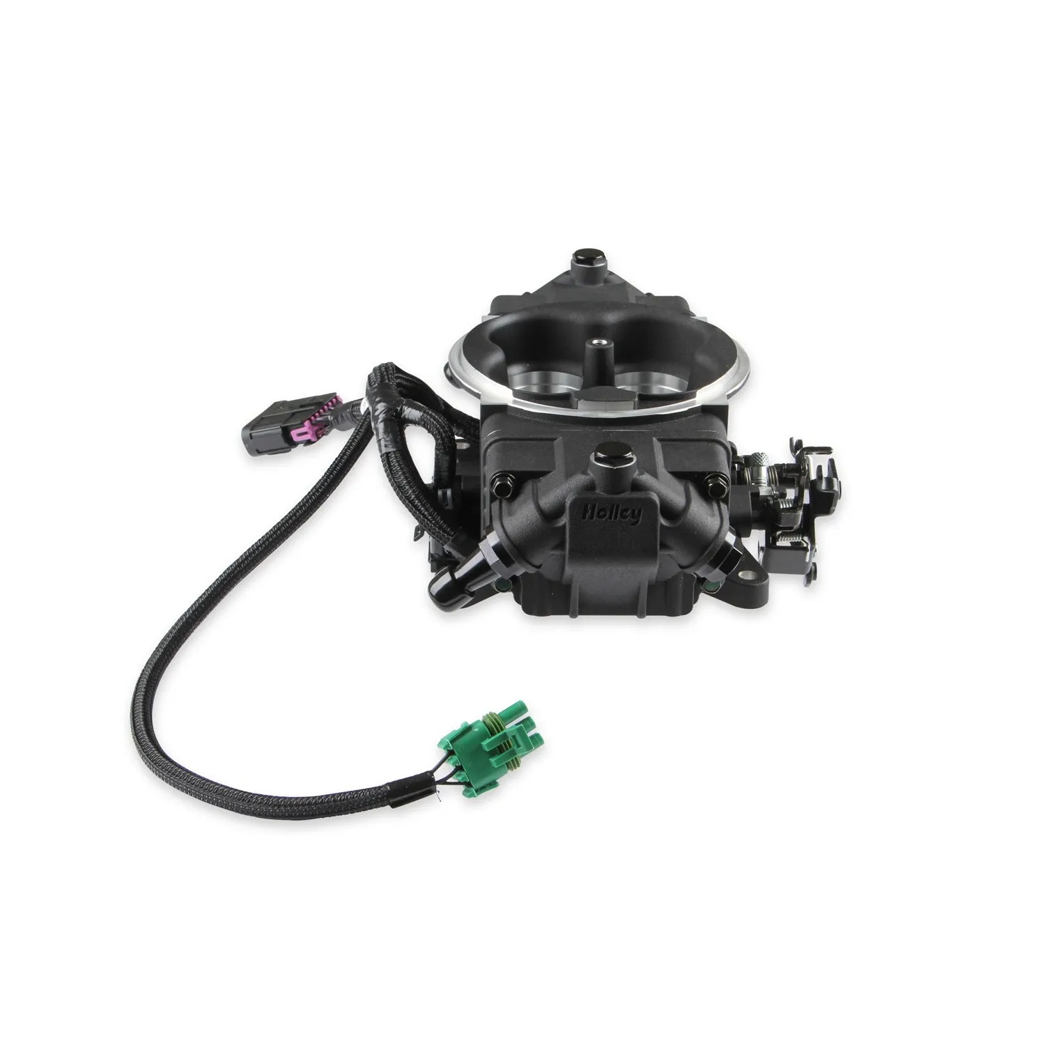 Holley EFI Terminator X Max Stealth Throttle Body Fuel Injection - Square Bore - Black - GM LS-Series