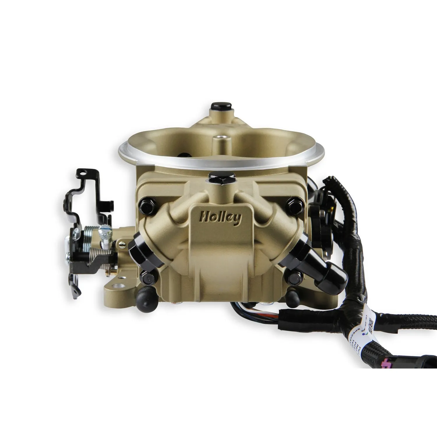 Holley EFI Terminator X Max Stealth Throttle Body Fuel Injection - Square Bore - Gold - GM LS-Series