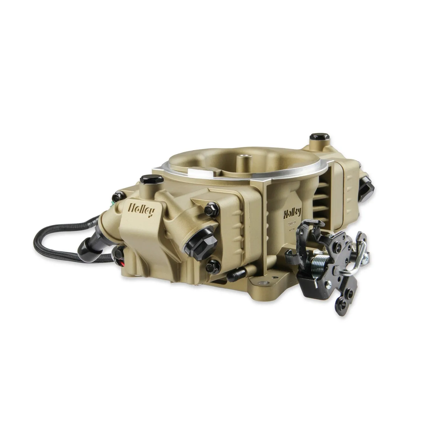 Holley EFI Terminator X Max Stealth Throttle Body Fuel Injection - Square Bore - Gold - GM LS-Series