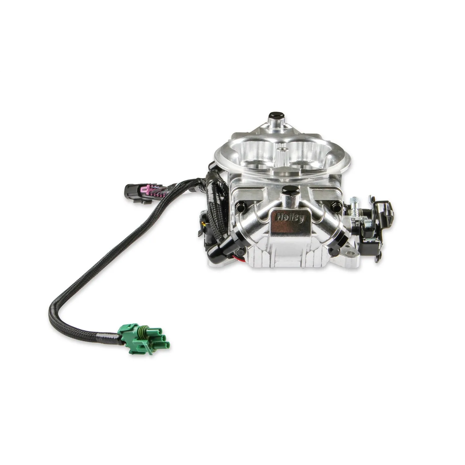 Holley EFI Terminator X Max Stealth Throttle Body Fuel Injection - Square Bore - Silver - Gm LS-Series