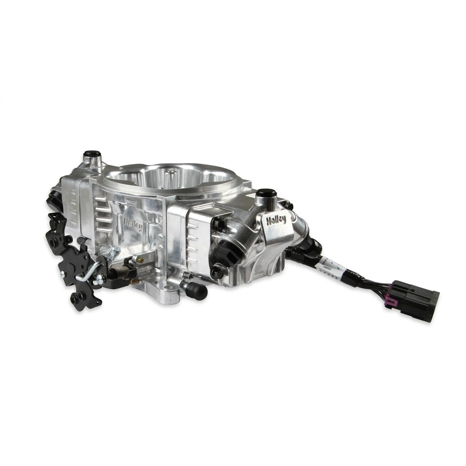 Holley EFI Terminator X Max Stealth Throttle Body Fuel Injection - Square Bore - Silver - Gm LS-Series