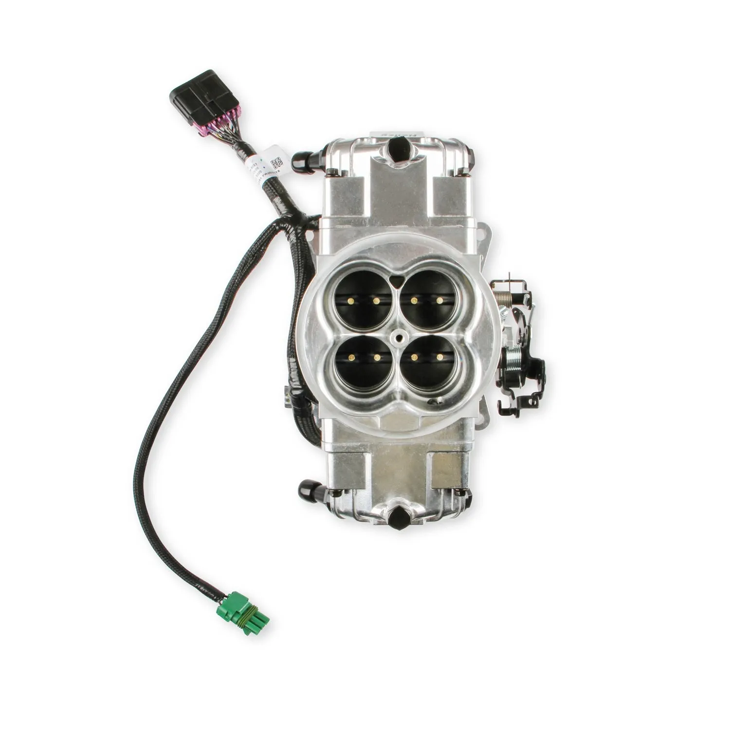 Holley EFI Terminator X Max Stealth Throttle Body Fuel Injection - Square Bore - Silver - Gm LS-Series