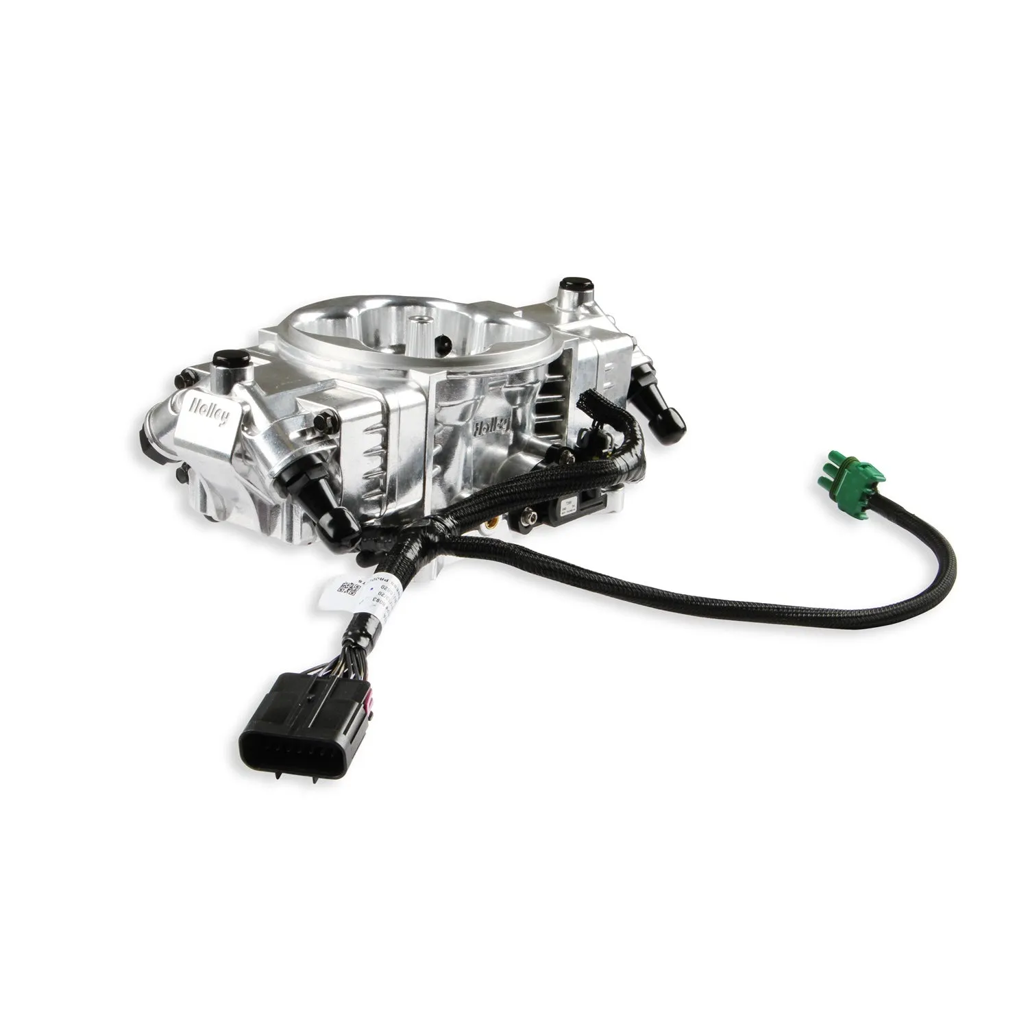 Holley EFI Terminator X Stealth Fuel Injection - Throttle Body - Square Bore - Silver - GM LS-Series