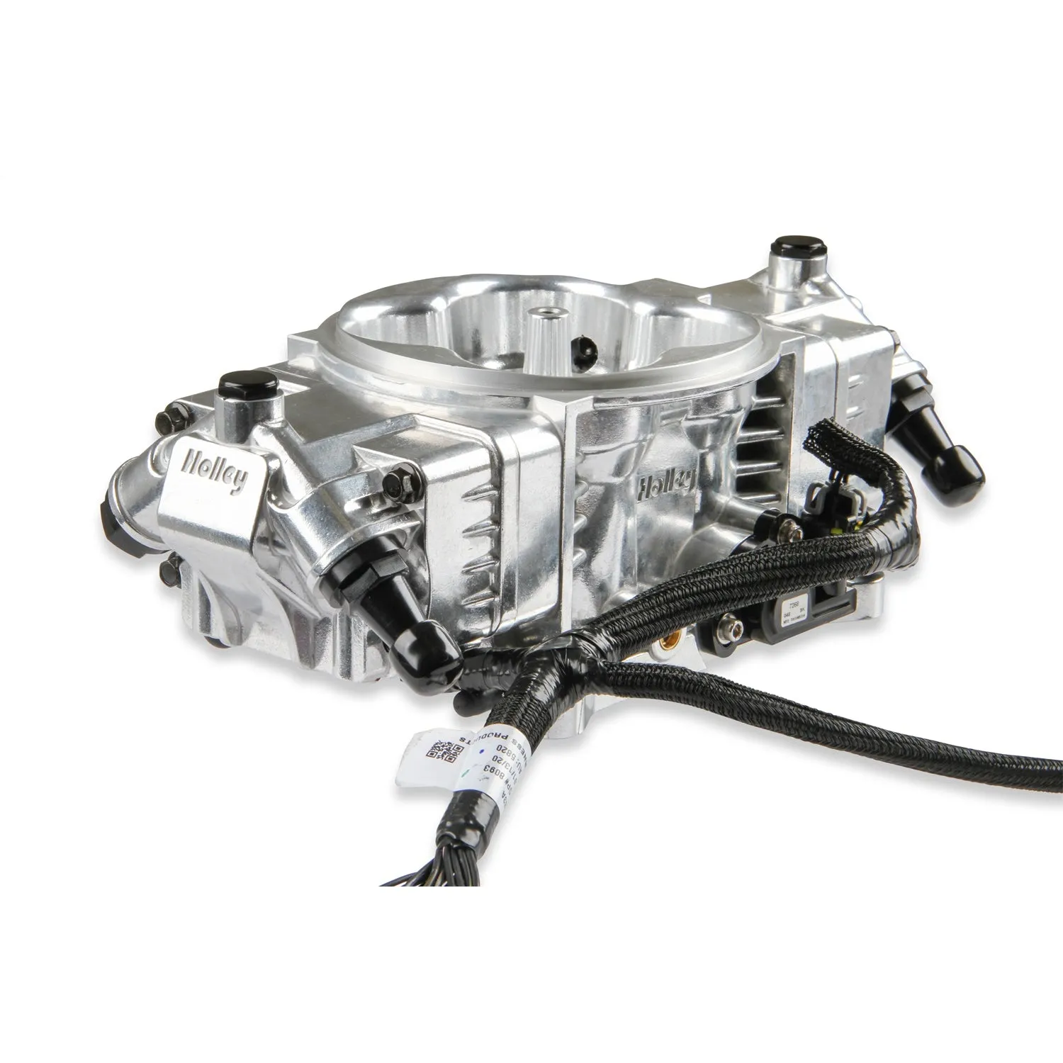 Holley EFI Terminator X Stealth Fuel Injection - Throttle Body - Square Bore - Silver - GM LS-Series