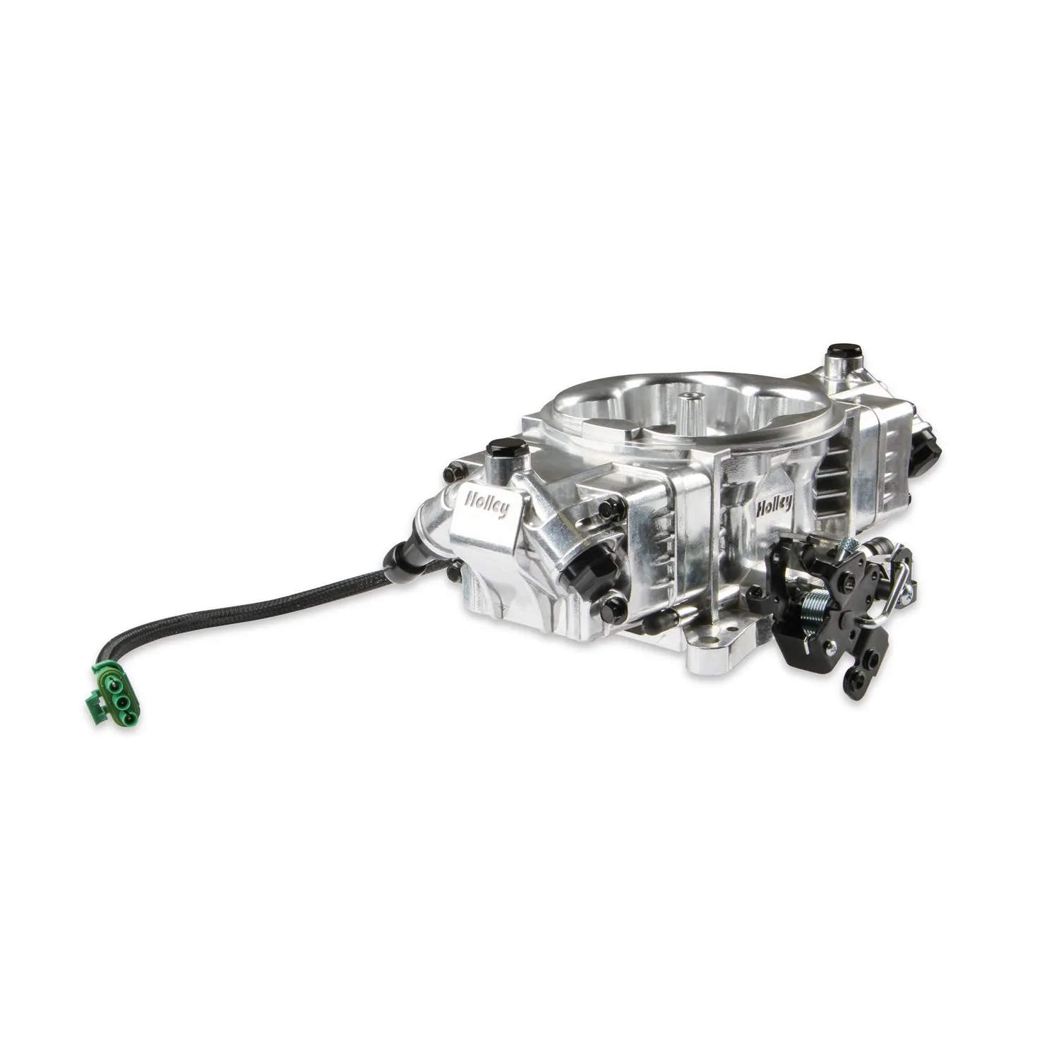 Holley EFI Terminator X Stealth Fuel Injection - Throttle Body - Square Bore - Silver - GM LS-Series