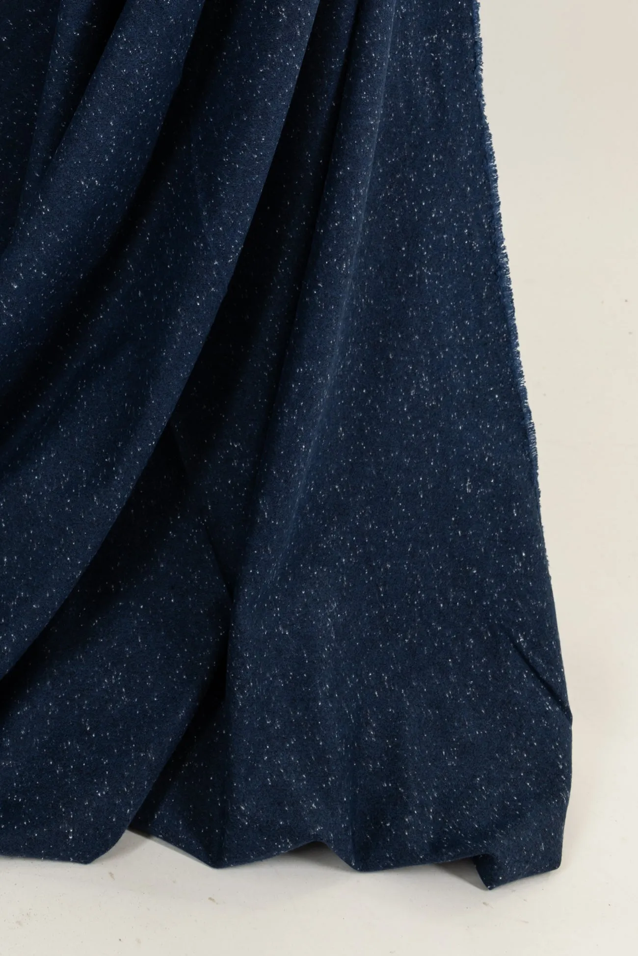 Indigo Blue Speckles Cotton Flannel Woven