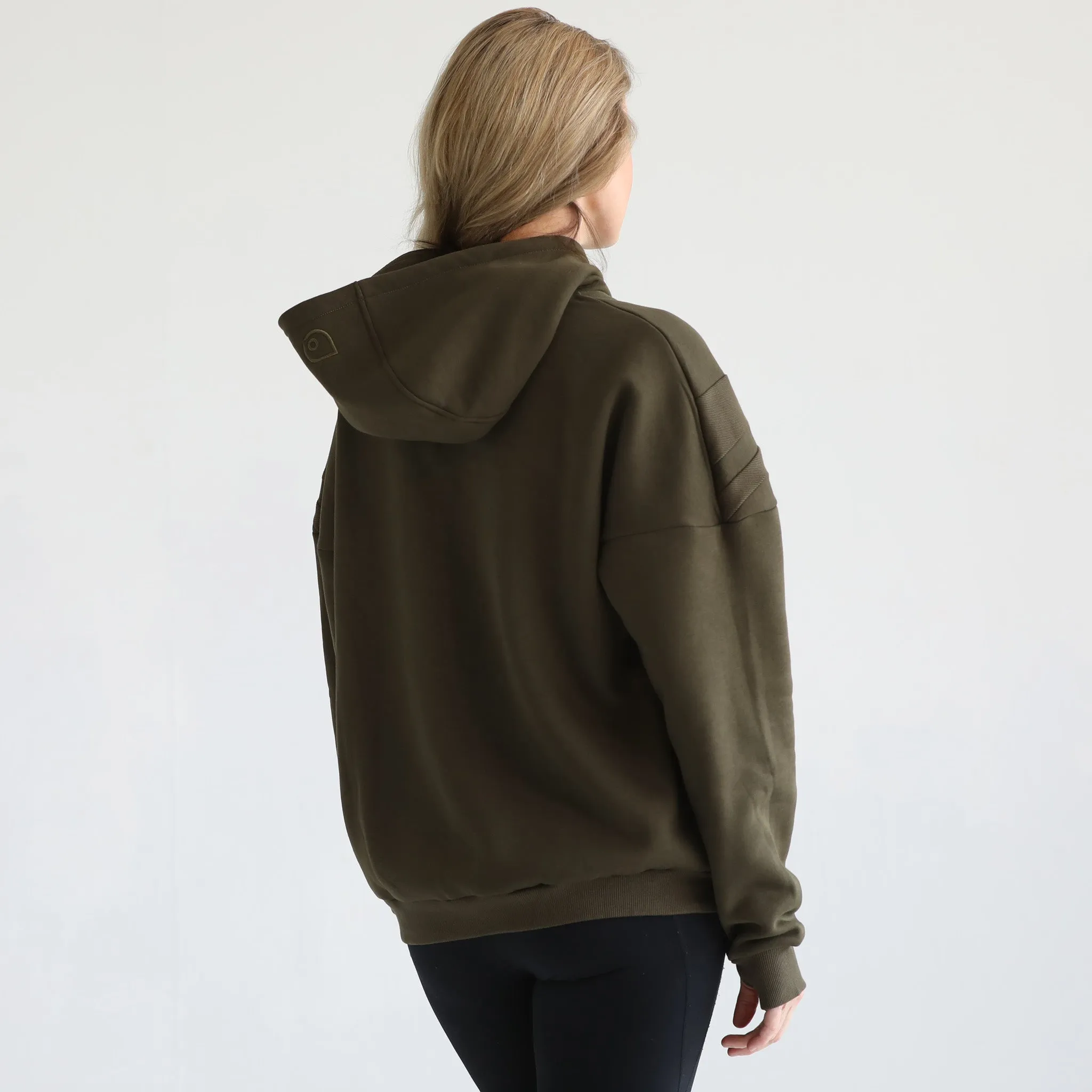 Isabella Ultra Soft Oversized Nursing & Pregnancy Hoodie (Olive Tree)