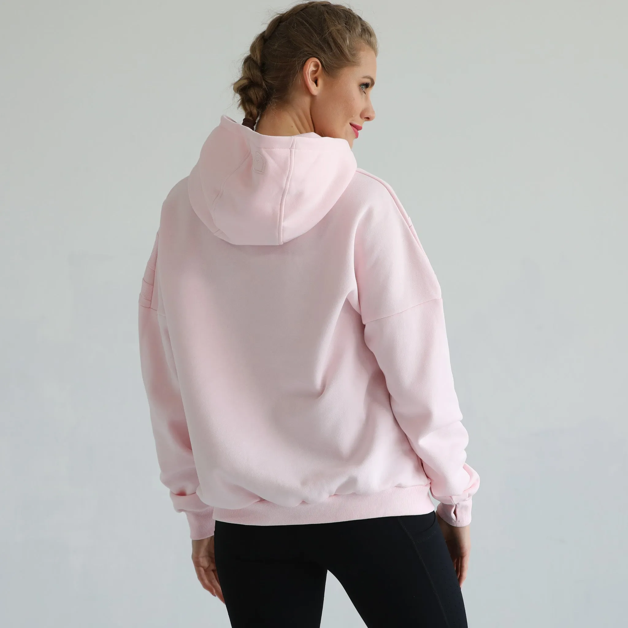 Isabella Ultra Soft Oversized Nursing & Pregnancy Hoodie (Pedal Blush)