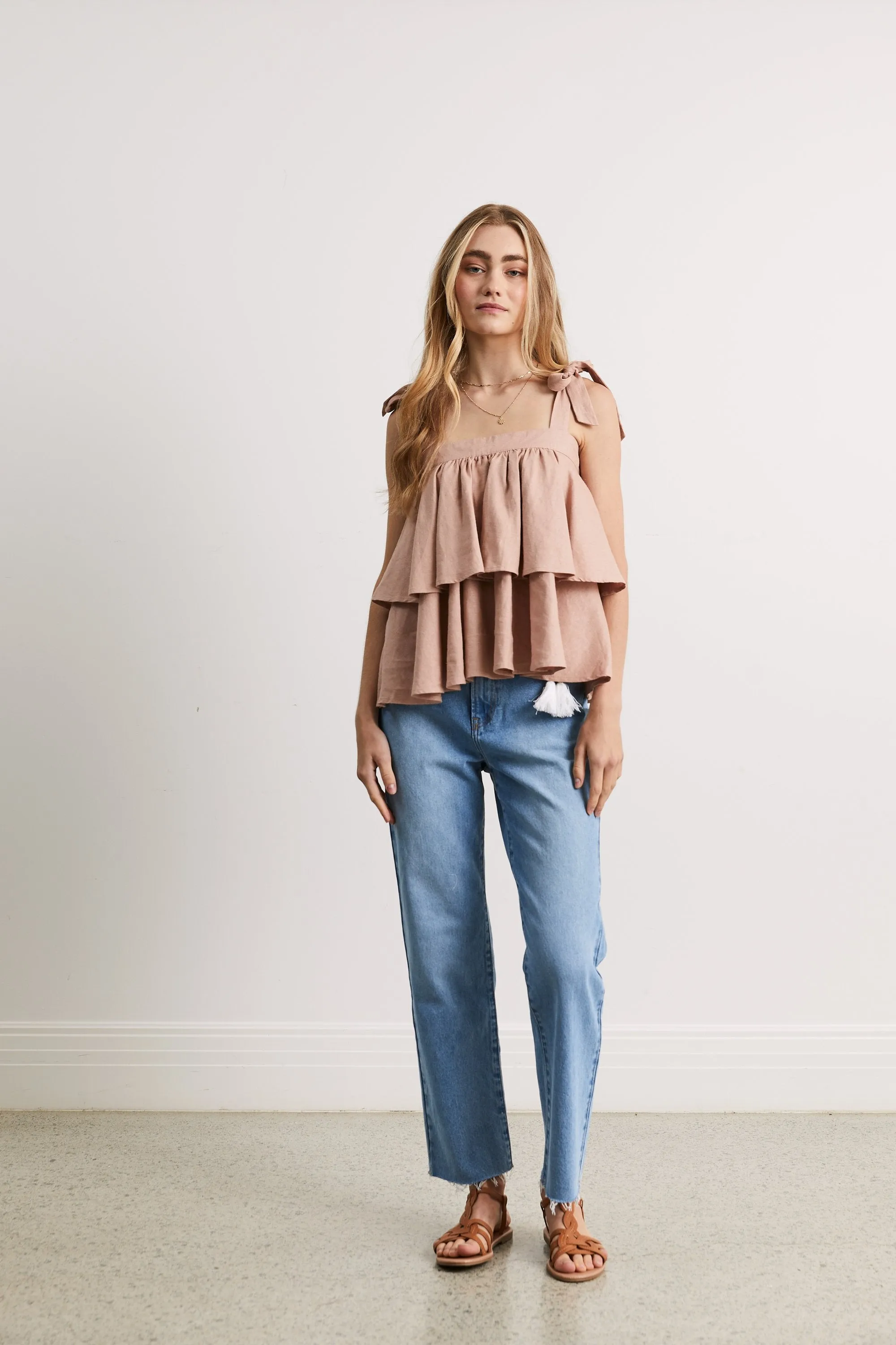 Iya Layered Top in Dusk