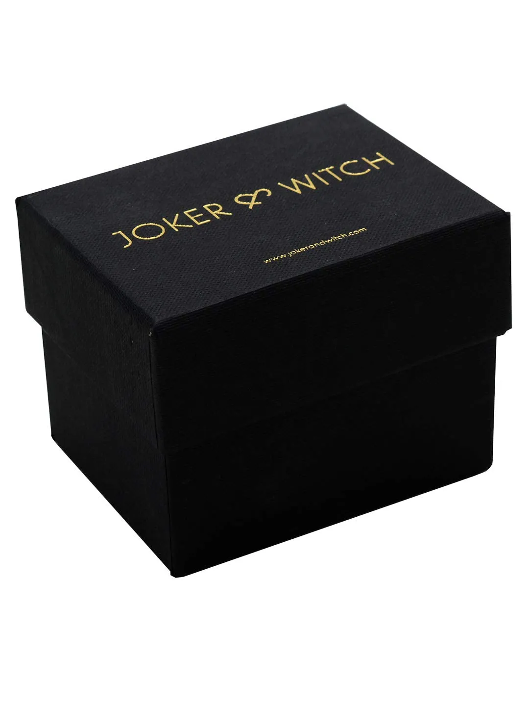 Joker & Witch INES All Black Faux Leather Strap Watch for Women