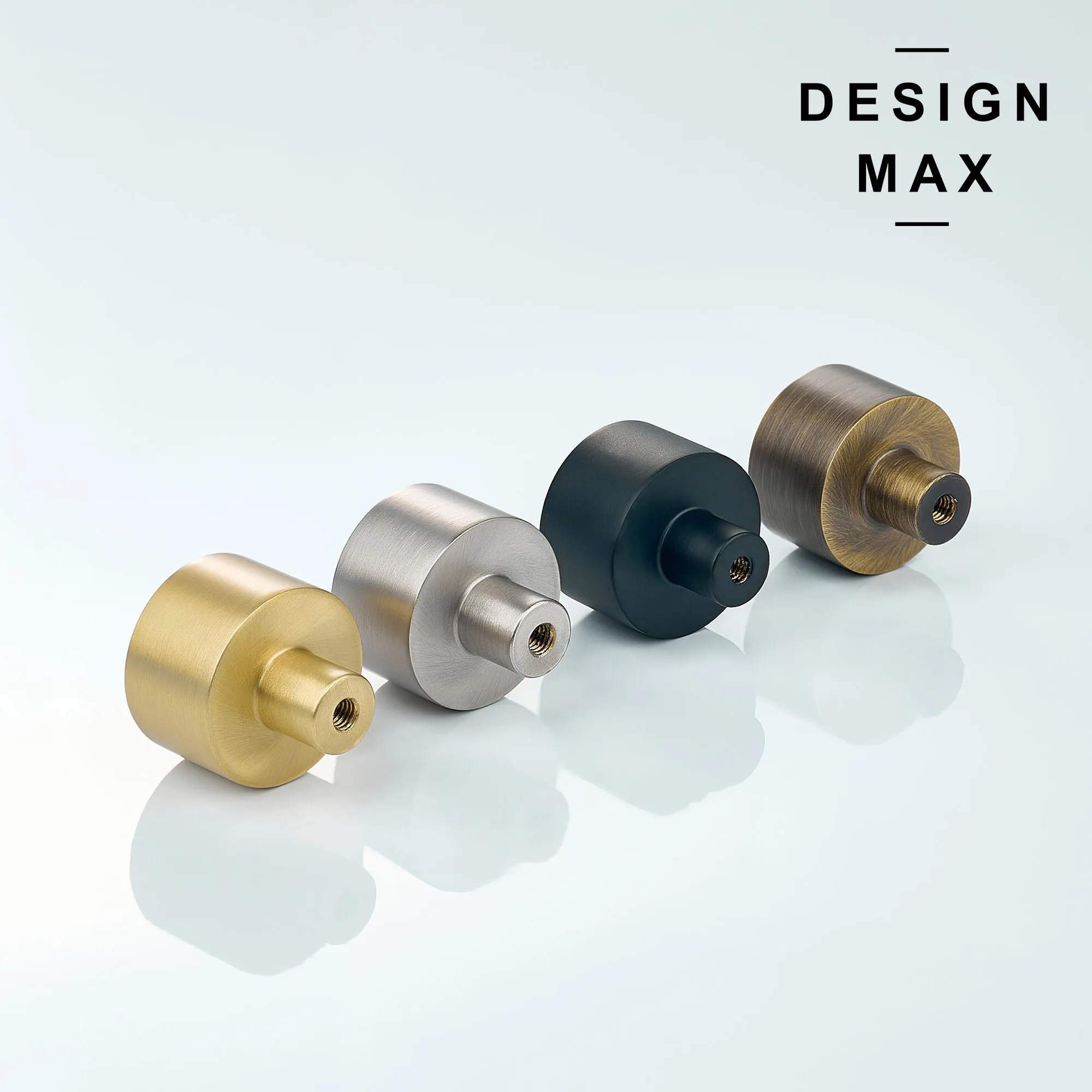 Klein Matte Solid Brass Cabinet Knob