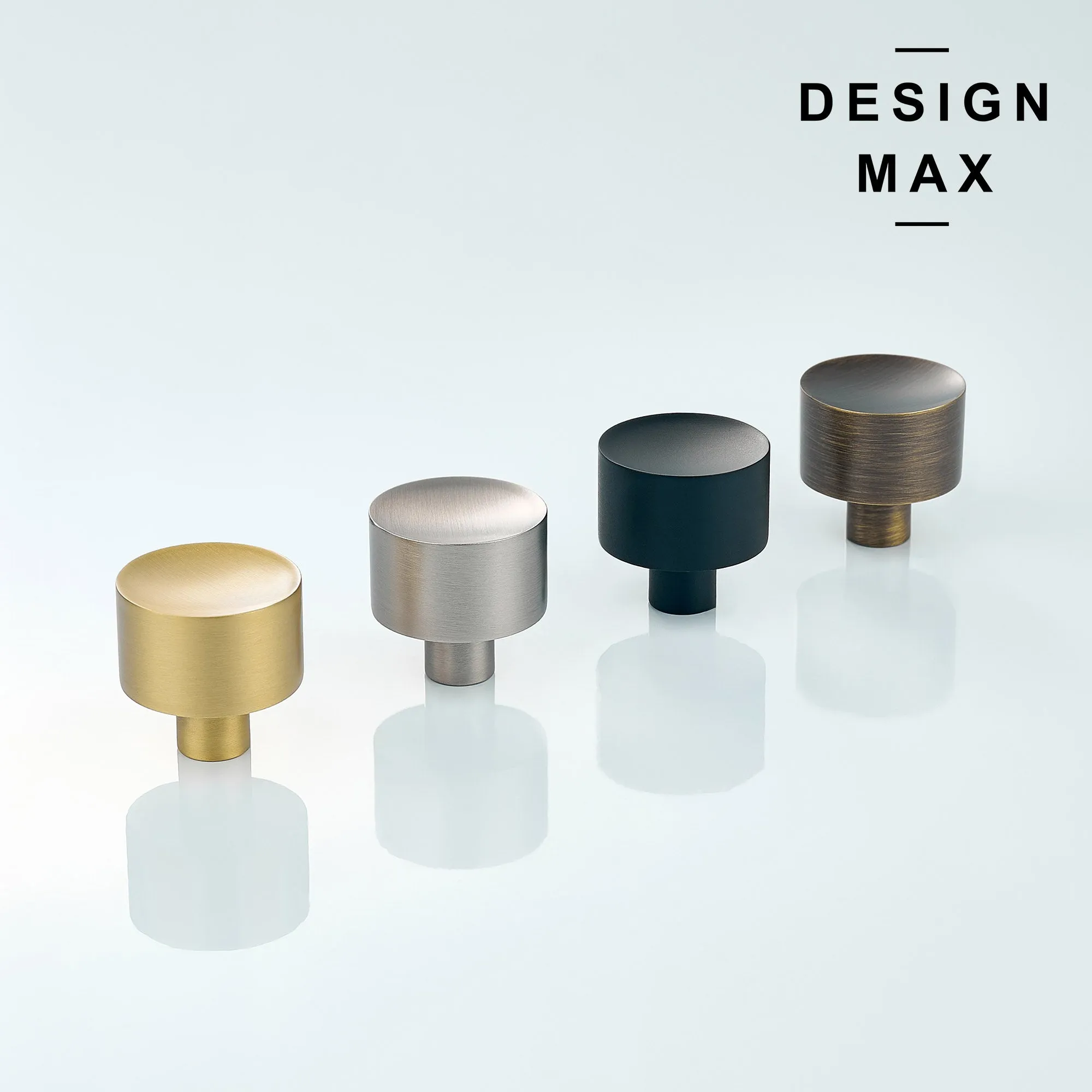 Klein Matte Solid Brass Cabinet Knob