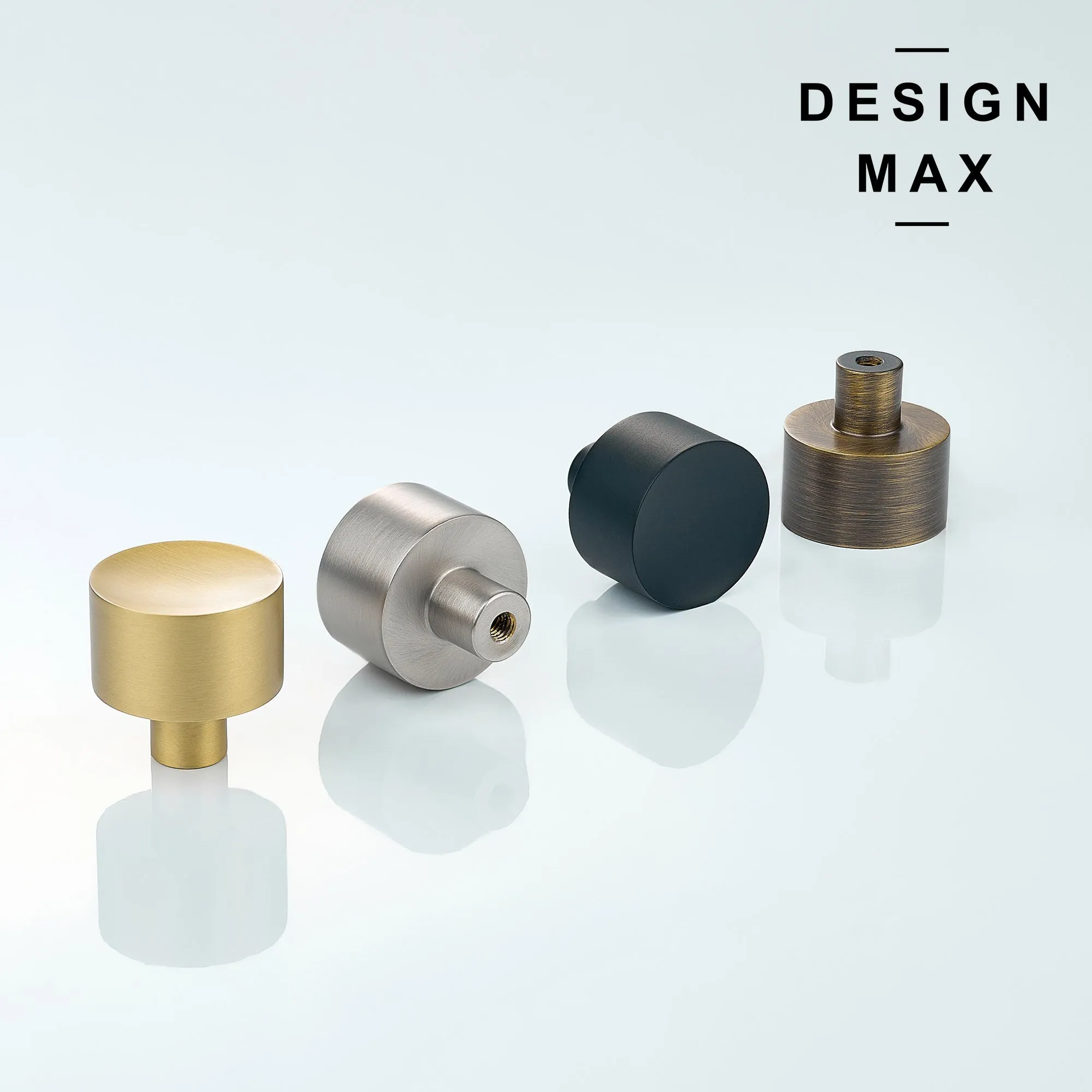 Klein Matte Solid Brass Cabinet Knob