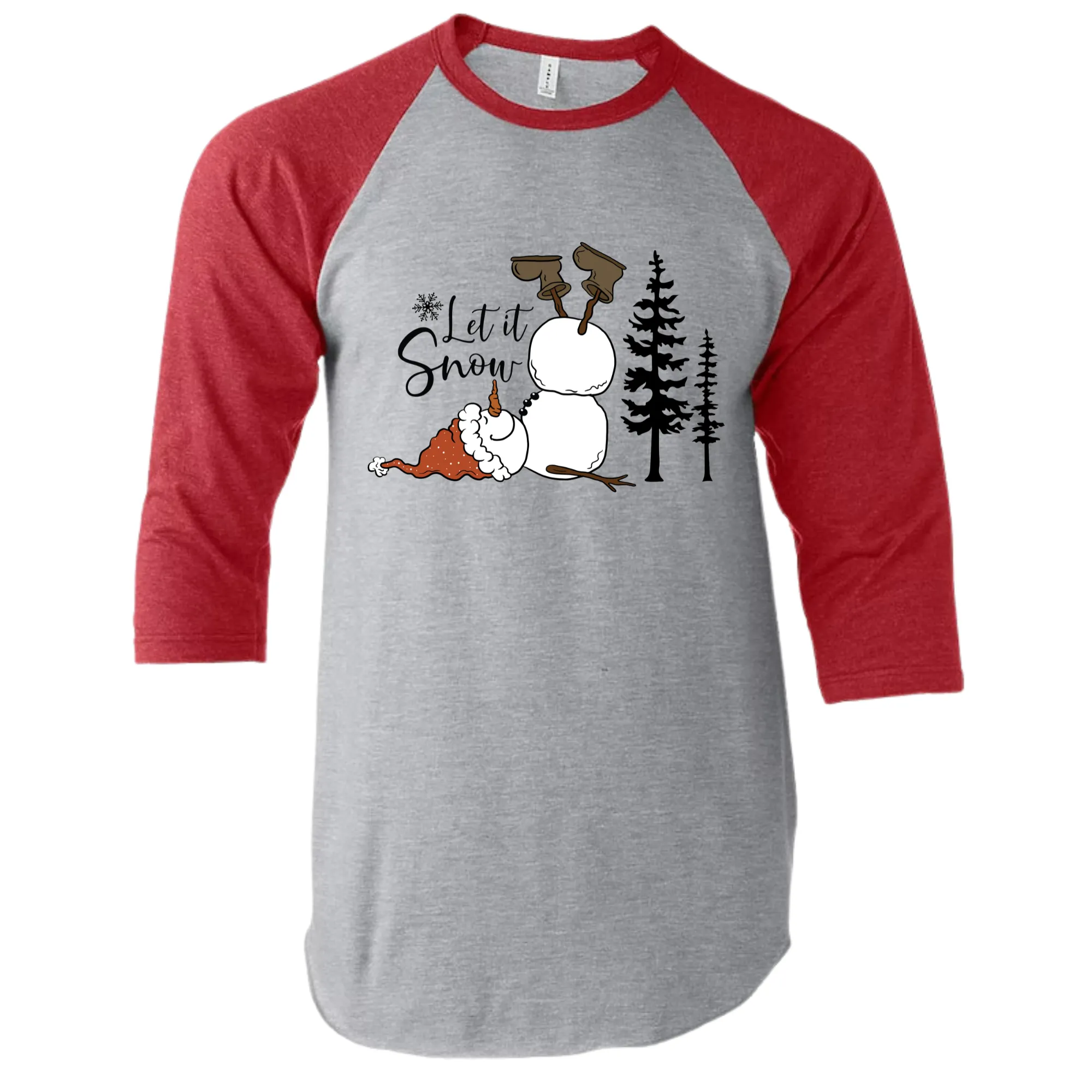 Let It Snow [Snowman] - Sweatshirt or T-shirt