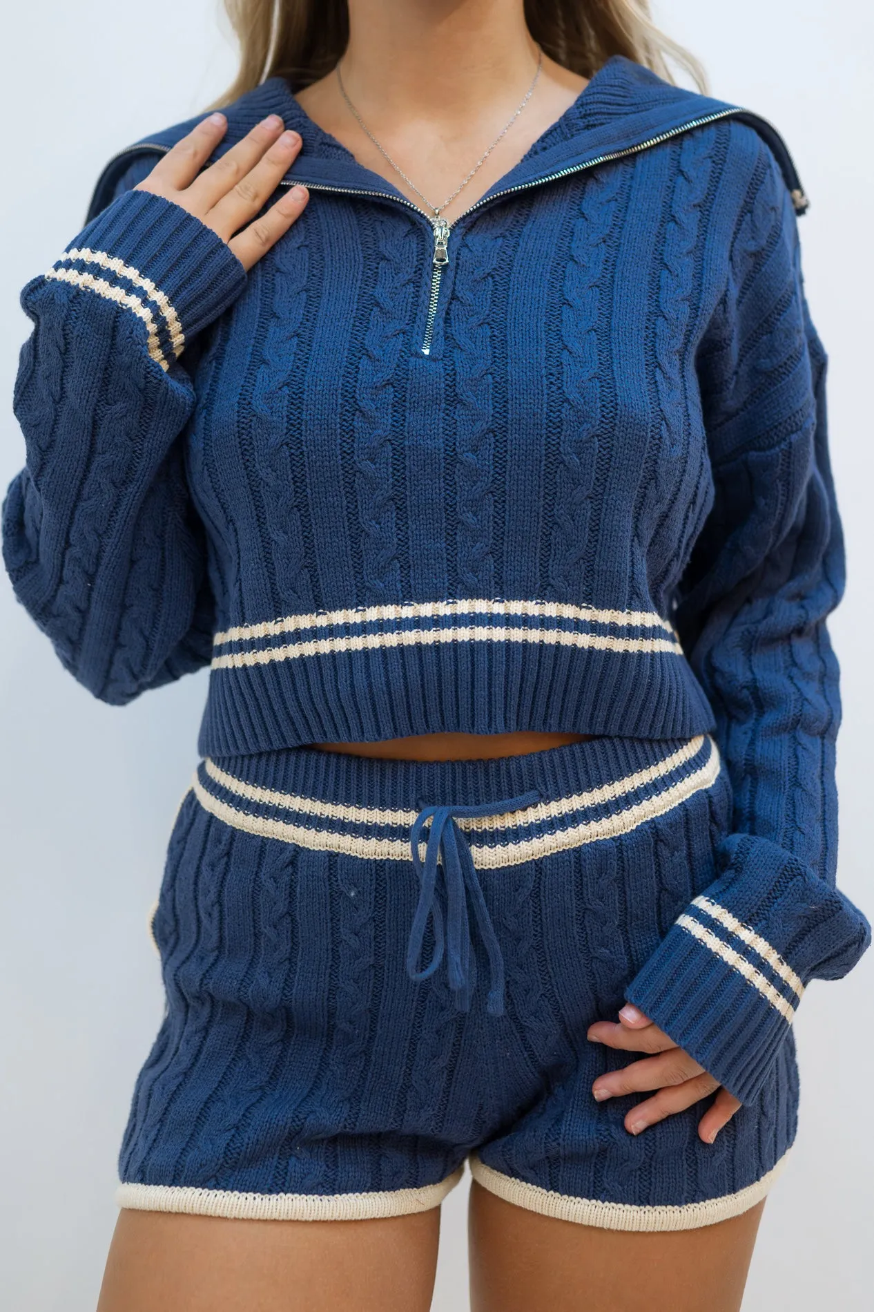 Marbelle Knit Collar Sweater