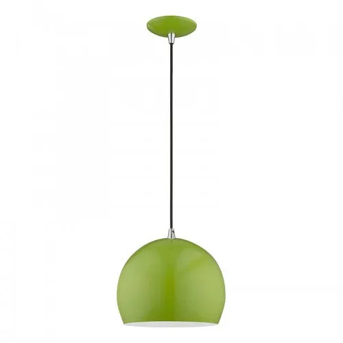 METAL 1 LIGHT MINI PENDANT, SHINY APPLE GREEN