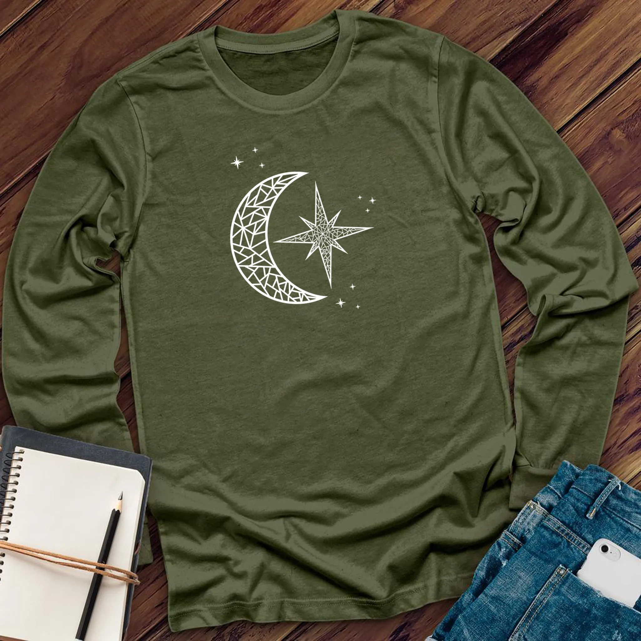 Mosaic Polaris and Moon Long Sleeve