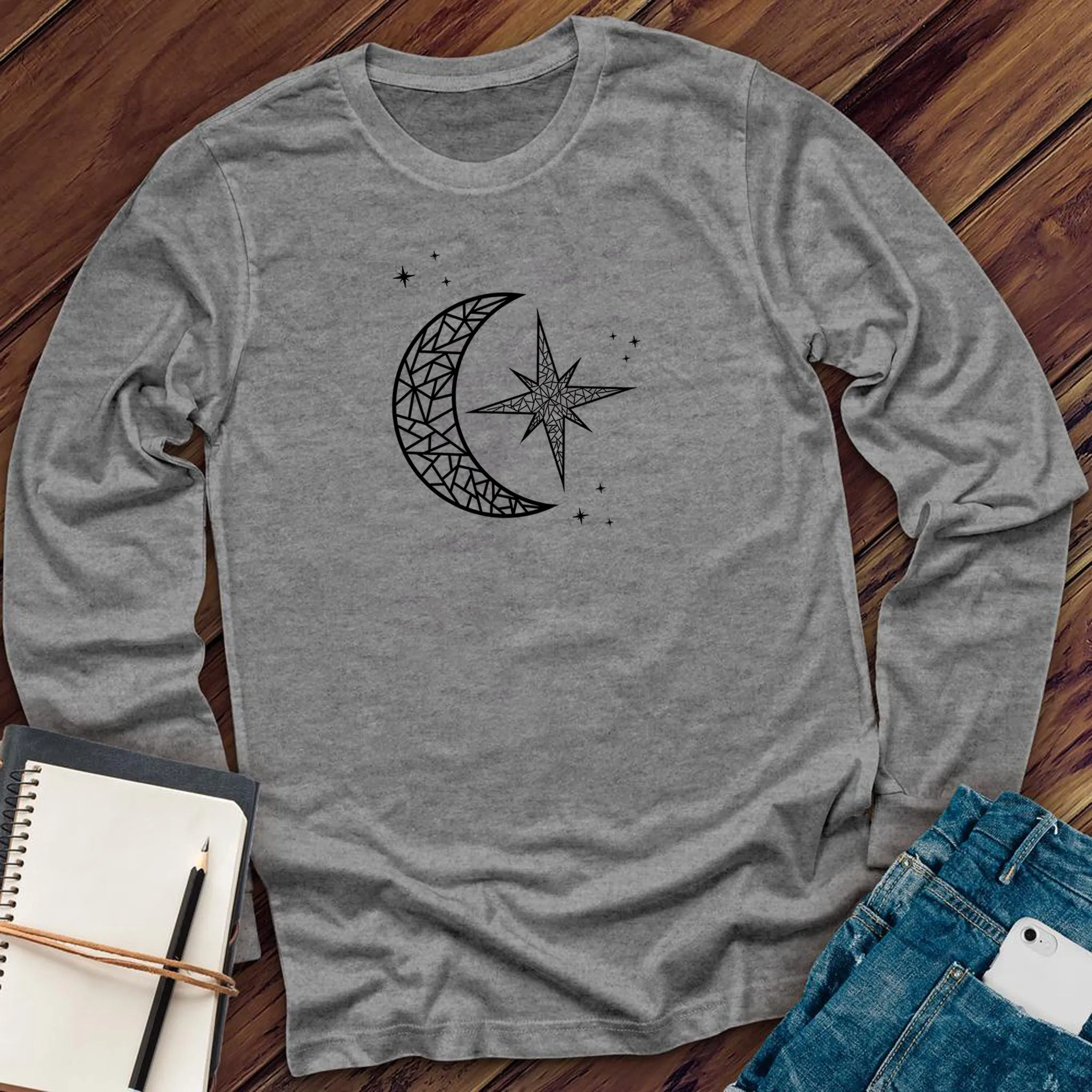 Mosaic Polaris and Moon Long Sleeve